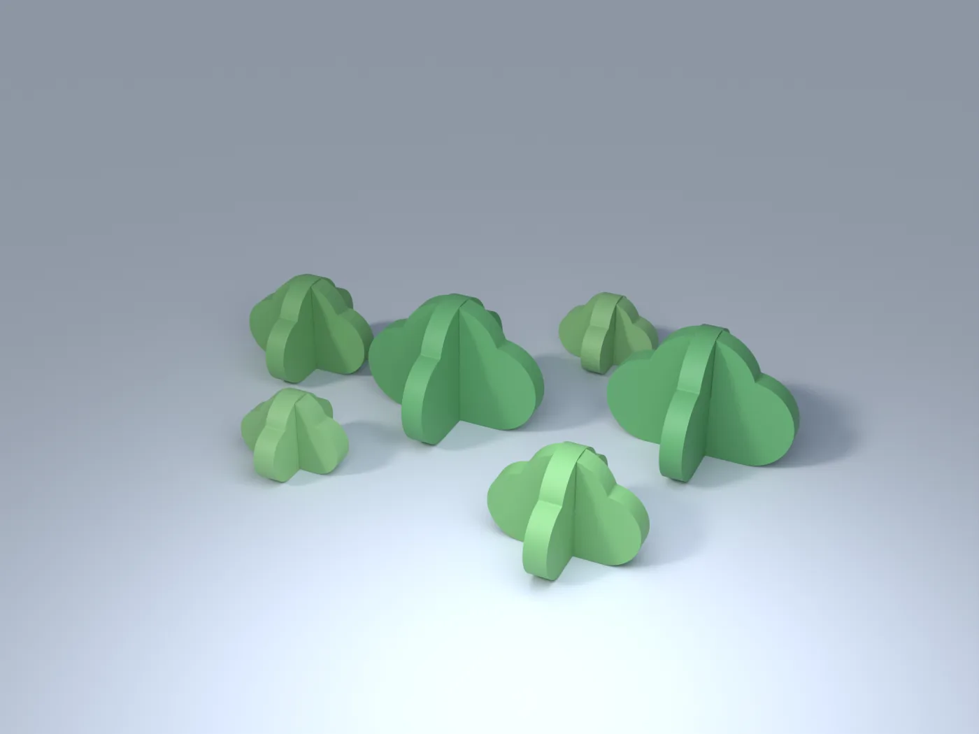 Round Bush Set (6 bushes)