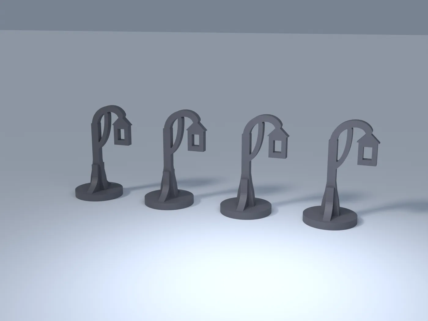 Lamp Post Set (4 lamps)