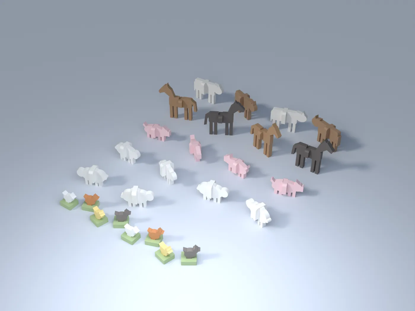 Farm Animals Set (26 animals)