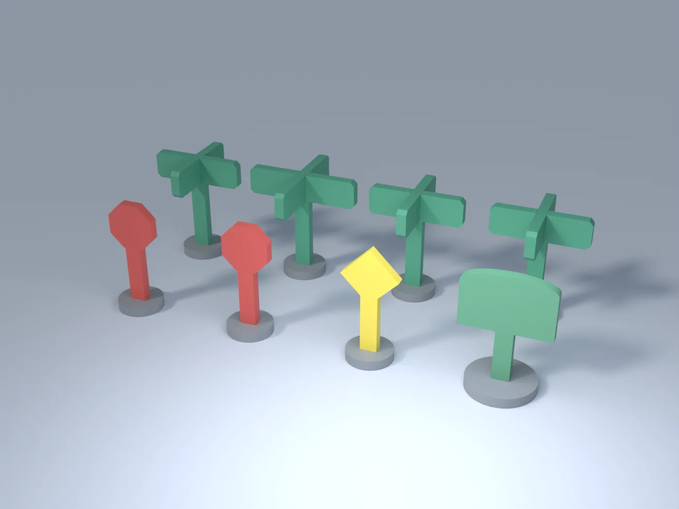 Street Signs Set (8 signs)