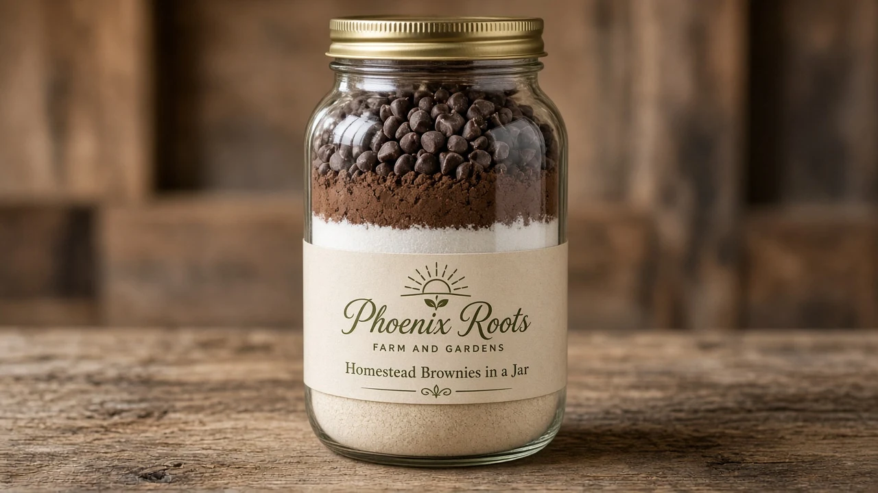 Homestead Brownies in a Jar